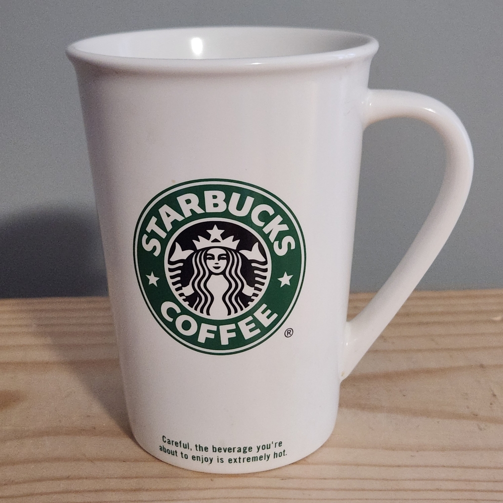 Starbucks 2006 Double-sided Ceramic Coffee Mug With Order on the Side